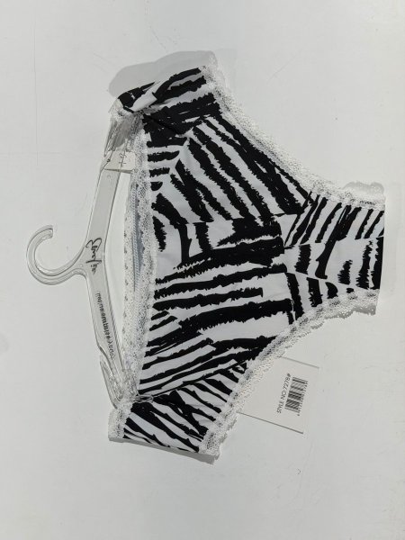 תחתון חוטני מיקרופייבר בשילוב תחרה הדפסים מייחדים