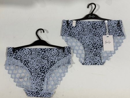 תחתון ביקיני ללא תפר בשילוב תחרה