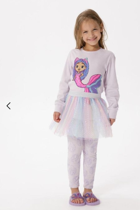 סט פיג'מה עם חצאית GABBY