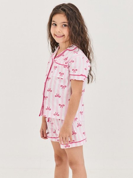 סט פיג'מה מכופתרת