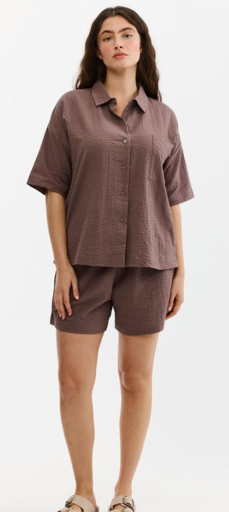 סט פיג'מה מכופתרת אייבי