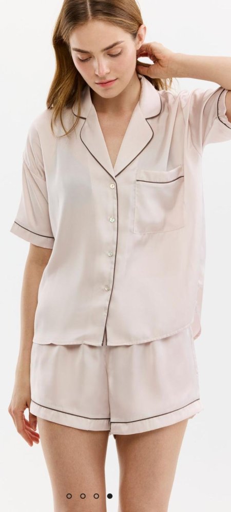 סט פיג'מה מכופתרת סטאן