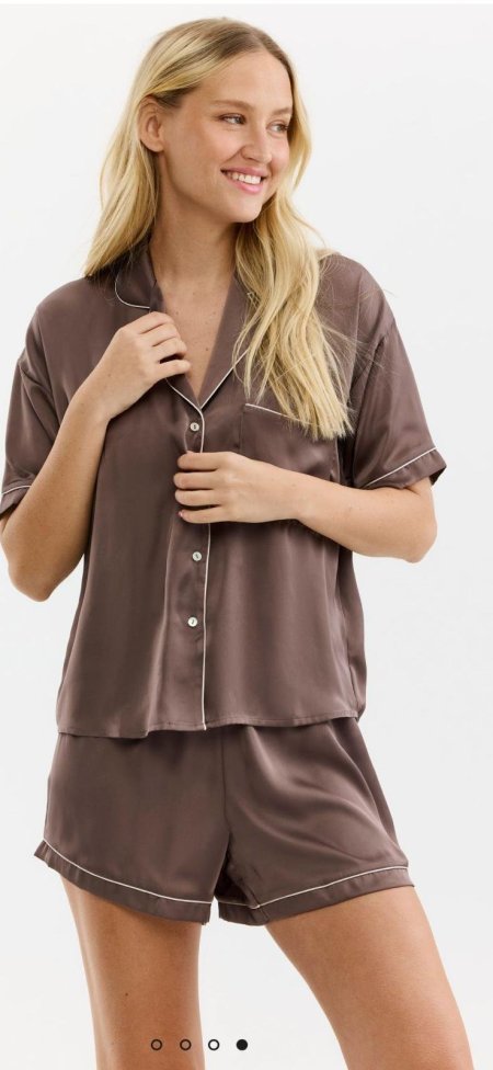 סט פיג'מה מכופתרת סטאן