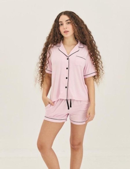 סט פיג'מה כפתרת